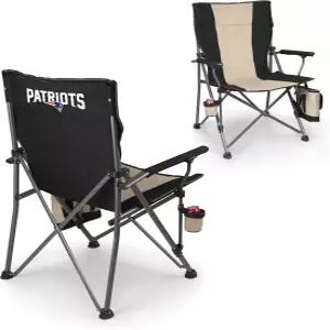 피크닉 타임 NFL 뉴잉글랜드 패트리어츠 빅 베어 XXL 캠프 체어 쿨러 헤비 듀티 비치 500파운드 용량의