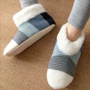 덧신 미끄럼 방지 수면 양말 부츠형 겨울 수면 양말 안감