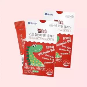 종근당건강 종근당 젤튼튼 키즈 어린이 철분 비타민 플러스 30포 2박스 4598063