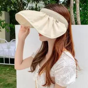 롤업 썬캡 와이드챙 투웨이 돌돌이모자 헤어밴드
