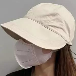 베이직 디자인 앞챙 썬캡 무지 숏 린넨 모자