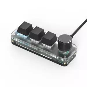 텐키패드 넘버패드 Macropad 매크로 키보드 RGB 미니 핫 스왑 게임 키패드 레드 스위치 Photoshop 3 키