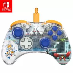 PDP RELMz 닌텐도 스위치 프로 컨트롤러 맞춤형 LED 조명 3.5mm 헤드폰 잭 및 SEGA 공식 라이선스 소닉