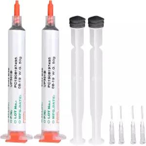 2pcs 50g 주사기 솔더 페이스트 Sn42 Bi58 SMD PCB 전자제품 수리용 저온 301B