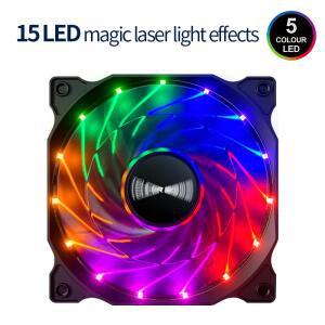 Teucer 120MM PC 케이스 냉각 팬 데스크탑 섀시 전원 12V 큰 4Pin Led 유압 베어링 조용한 링크 Ventilado