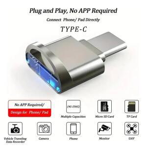 iphone 호환/ipad 호환용 USB C 카드 리더기 - 카메라/Dashcam TF/SD 읽기 직접 파일 전송용 OTG 어댑터