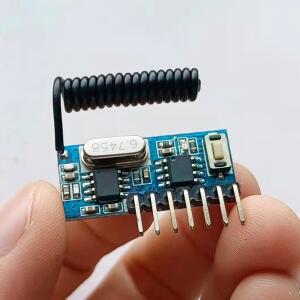 5PCS 315/433 Mhz 송신기 및 수신기 RF 원격 제어 스위치 모듈 DC3.3V-5V 조그 자동 잠금 인터록 컨트롤러