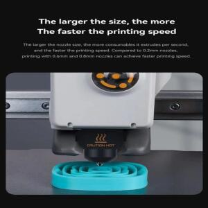 Bambu Lab A1/A1 미니 고속 핫 엔드 어셈블리 용 키트 0.2/0.4/0.6/0.8mm 경화 강철 노즐 3D 프린터 부품