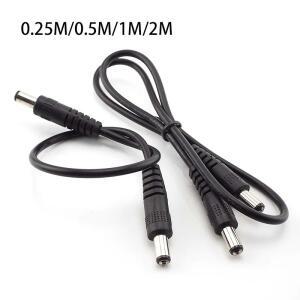12V 3A DC 남성-남성 전원 공급 DIY 코드 케이블 5.5 x 2.1mm 남성 CCTV 어댑터 커넥터 연장 0.5M/1M/2M