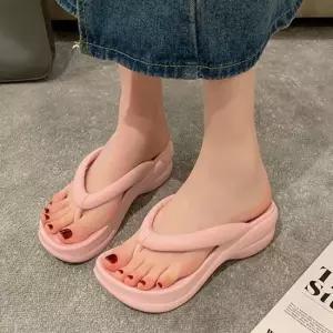 여자 3컬러 푹신 쿠션 캐주얼 통굽 모던 쪼리 조리 여자쪼리 패션쪼리 여성신발
