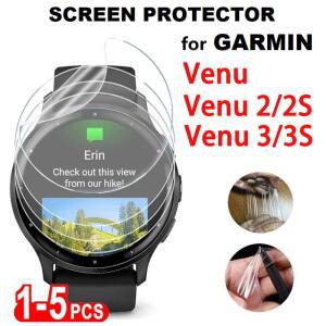 [호환품]Garmin Venu 3 3s 2 2s 풀 커버 HD 투명 소프트 필름 시계 액세서리 하이드로 겔 스크린 안티 스크