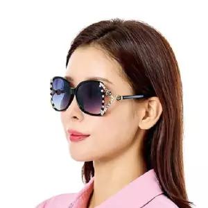#넬]장미 메탈 큐빅 선글라스