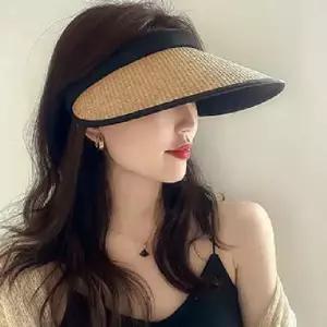 (아)1+1]UV 햇빛 차단 라탄 썬캡
