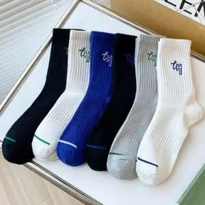준캡 남성 남자양말 알파벳자수 중장목양말 사계절양