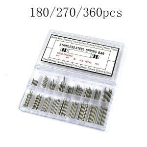 스테인레스 스틸 스프링 바 시계 수리 키트 - 180/270/360Pcs  바 8-25Mm 내구성 플라스틱 및 메탈 케이스