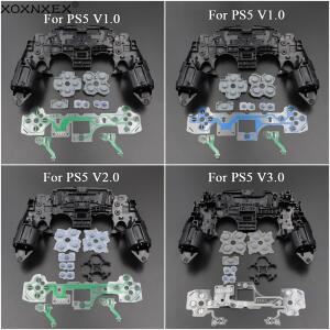 [호환품]PS5 V1 V2 V3 BDM-010/020/030 컨트롤러 게임패드용 중간 프레임 브래킷 전도 필름 및 버튼 고무