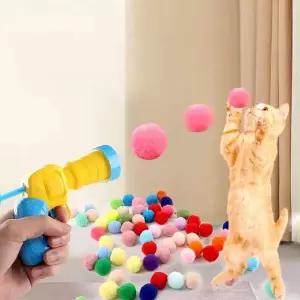 [골드스마일]장난감 고양이 강아지 공놀이 펫토이 런처 폼볼 펫