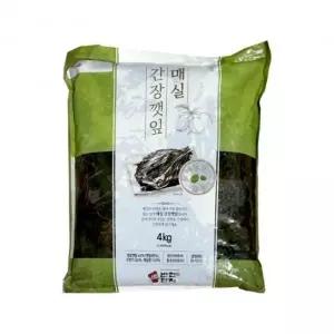 반찬단지 매실간장깻잎 4kg 냉장
