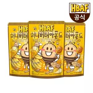 [HBAF] 바프 허니버터 아몬드 190g 3봉 세트