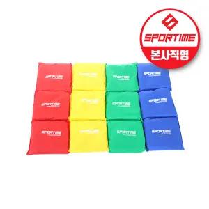 스포타임 콩주머니 10cm (12개 1세트) 컬러빈백 모래주머니