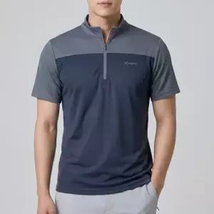 이지바이 아이스헌터 여름 남성 빅사이즈 데일리 냉감 쿨 반팔 집업 등산 아웃도어 티셔츠 M5ST05)