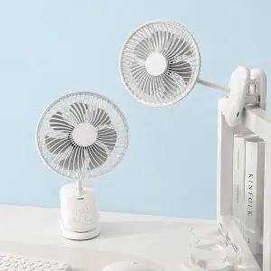 아이노트 TBC100 침대 집게 선풍기 무선 클립형 자바라 입원실 병원용 유모차용 탁상용