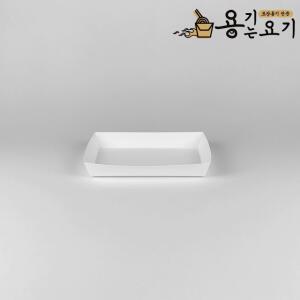무지 트레이 2-1호 사각 트레이 떡포장 크로플 다용도 종이 접시 (1.000개)