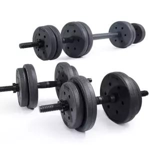 이고진 무게조절 덤벨 커넥터 조립식 블랙 아령 22kg 세트 웨이트 이두 팔 홈트