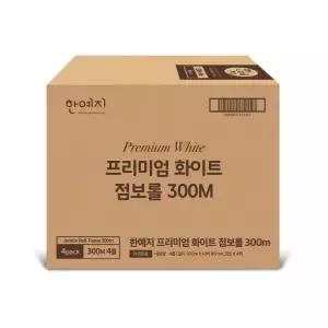 프리미엄 화이트 점보롤 300m 16롤 1박스