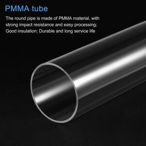 200mm 투명 아크릴 파이프 36-115mm 내경 튜브 어항 플렉시 유리 원형 DIY용