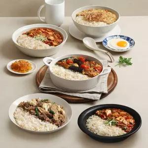 포켓샐러드 포켓쿡 베스트 5종 맛보기 1인 냉동 밀키트 캠핑 혼밥 자취요리 덮밥 261g, 5개