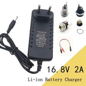 14.4v 배터리 4S 18650 팩 커넥터 DC5525용 16.8V 2A 리튬 이온 충전기