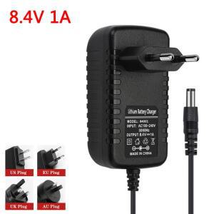 AC 100-240V DC 8.4 V 1A 1000MA 어댑터 전원 공급 장치 18650 리튬 배터리 충전기 플매트 카펫 러그 내부