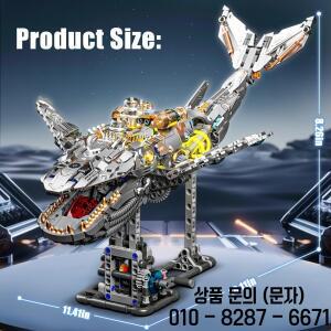 크리 에이 티브 기계 고래 빌딩  광 모델이있는 이상적인 바다 동물 해양 생물 14세 이상 선물을위한 감각