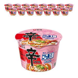 농심 신라면로제큰사발 (108g), 16개