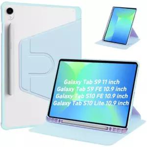 삼성 갤럭시탭 S10 FE/S10 라이트 2025 10.9인치 케이스 360도 회전 커버 펜슬 홀더 포함 S9 11인치 보호용
