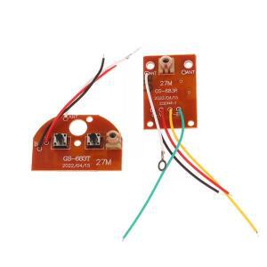 2채널 RC 리모컨 27MHz 회로 PCB 송신기 및 보드 라디오 시스템 자동차 트럭 장난감용 내구성 우수