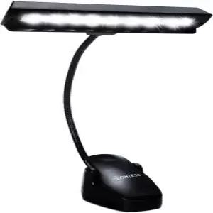 책의 Lightess mable 음악 스탠드 조명 클립 라이트 피아노 LED 독서등 USB 책상 램프 블랙