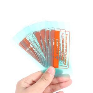 10PCS 용접 헬멧 액세서리 교체용 투명 플라스틱 렌즈 커버 외부 보호판 마스크 미러 시트