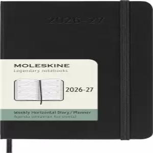 몰스킨 클래식 18개월 2026-2027 주간 수평 플래너 하드 커버 포켓(3.5인치 x 5.5인치) 블랙 208페이지