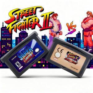 슈퍼 스트리트 파이터 II GBA 32비트 전자 콘솔 잉크 게임 카드 DS