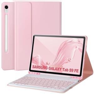 탭 S9 FE 10 9 / 11 키보드 케이스 S 펜 홀더 자동 웨이크/슬립 핑크