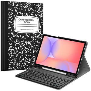 탭 S10 라이트 / FE S9 5G 10 9 인치 11 (S펜 홀더 )용 핀티 키보드 케이스 슬림 스탠드 커버 탈착식 무선 블루투스 컴포