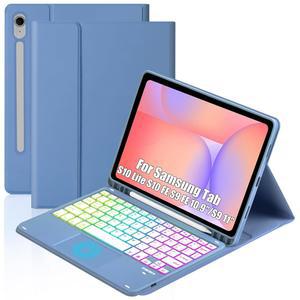 탭 S10 라이트용 MePadKey 터치패드 키보드 케이스 / FE S9 10 9 인치 11 태블릿 백라이트 타입 C 충전 트랙패드 (펜슬 홀더