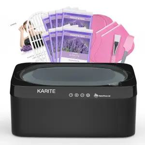 자동 개방 뚜껑이 있는 손발용 KARITE 파라핀 왁스 기계 욕조 20분 빠른 용융 정밀 온도 제어 8팩 리필이