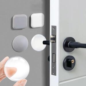 5PCS 도어 스톱퍼 핸들 음소거 자체 충격 범퍼 보호 PORTE 패드 방지 실리콘 접착