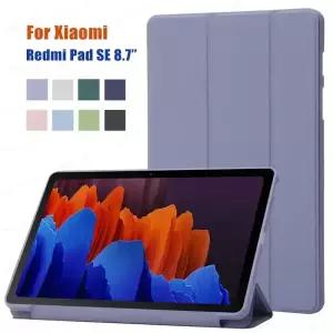 Xiaomi Redmi Pad SE 8.7 인치 케이스 Trifold PU Leaher 소프트 백 스탠드 태블릿 Coque 커버 8 7 4g