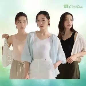 [하프클럽/]국내생산  풍기인견 하트넥 브라탑 3종(런닝형)