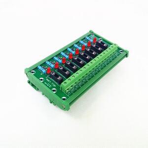 DIN 레일 마운트 퓨즈 모듈 보드 자동차 홀더 8 포지션