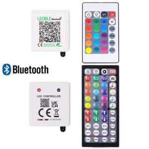 RGB LED 컨트롤러 박스 1 ~ 2 출력 24키 44키 IR 원격 블루투스 조광기 DC5-24V 3528 5050 네온 스트립 조